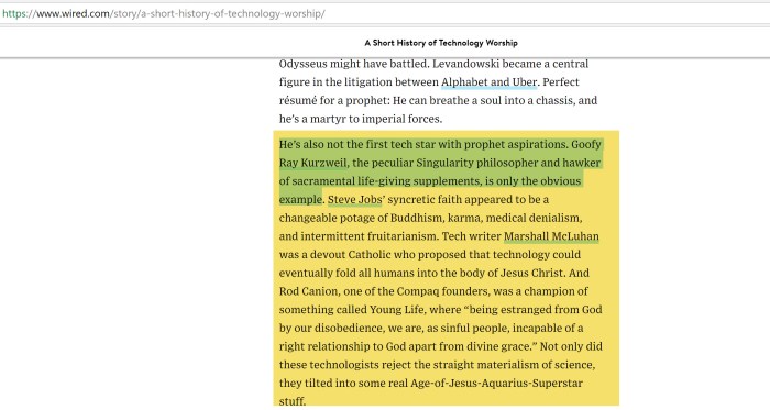 Other Tech Worshipers